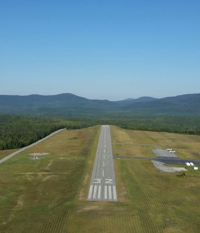 Landing strip at the municipal airport